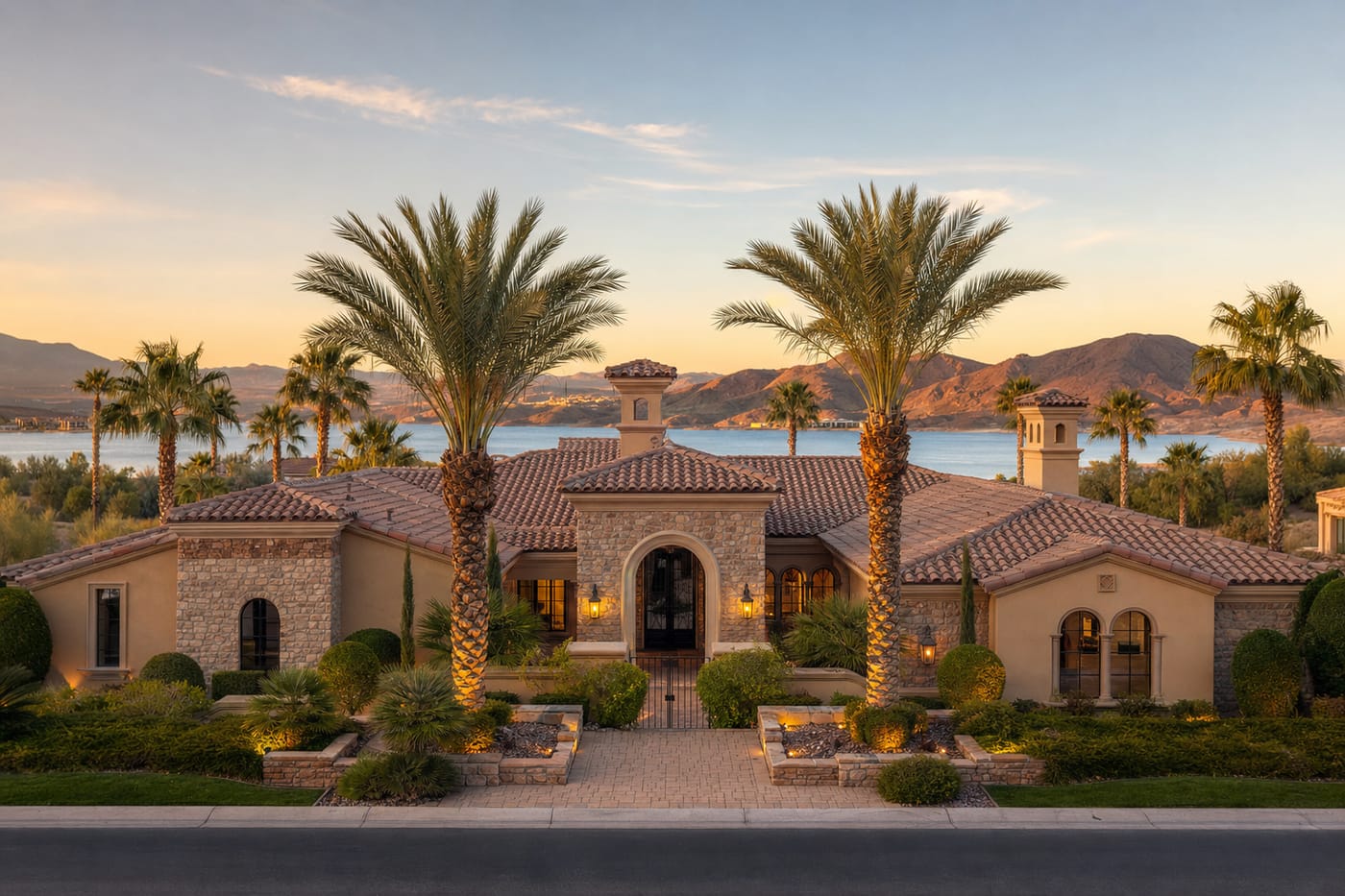 Lake Las Vegas waterfront Mediterranean estate — NREG Top Agent Henderson includes Lake Las Vegas